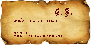 György Zelinda névjegykártya